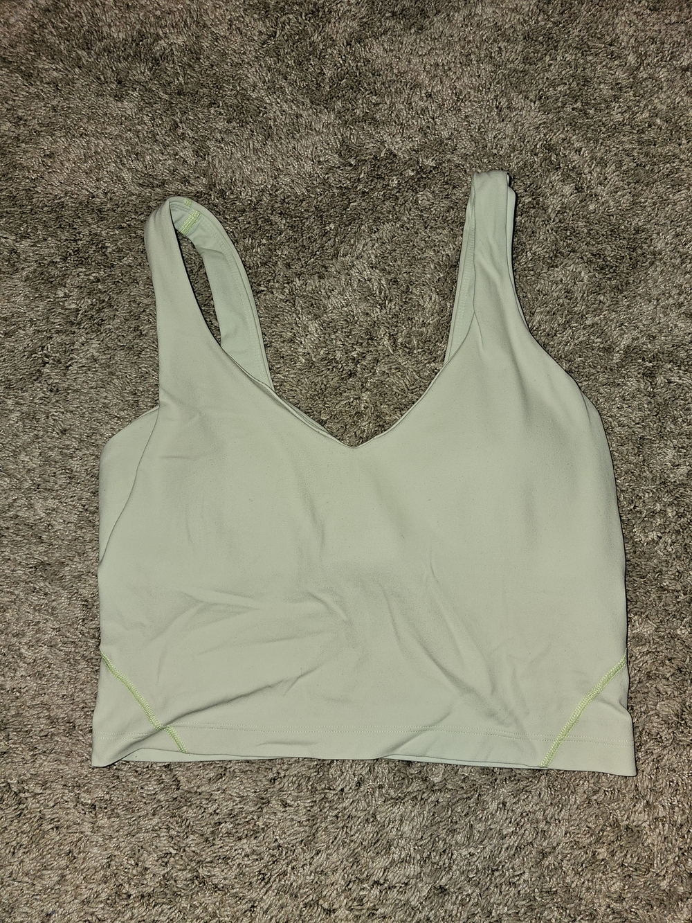 Lululemon Light Mint V-Neck Tank